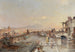 Festivités du soir, baie de Naples, mont Vésuve au loin - Franz Richard Unterberger — widok dzieła