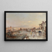 Festivités du soir, baie de Naples, mont Vésuve au loin - Franz Richard Unterberger — oprawiony obraz na ścianie