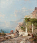 Sorrente na zatoce Neapolu - Franz Richard Unterberger — widok dzieła