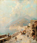 Widok Amalfi - Franz Richard Unterberger — widok dzieła