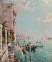 Widok na Wielki Kanał aż do San Giorgio Maggiore - Franz Richard Unterberger — widok dzieła