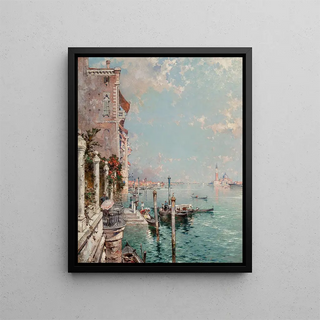 Franz Richard Unterberger - View across the Grand Canal to San Giorgio Maggiore.webp