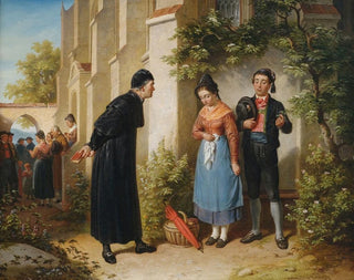 Nieudane kazanie - Franz Schams — widok dzieła