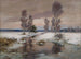 pejzażu zimowego strumienia - Franz Schreyer — widok dzieła