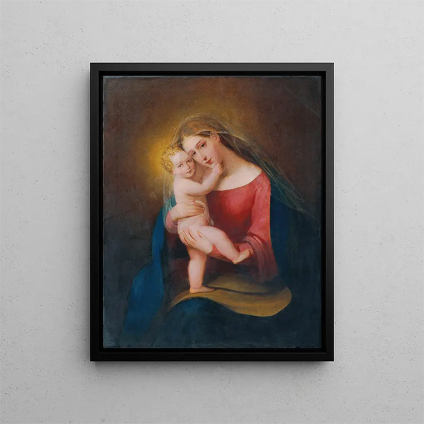 Madonna ma joue - Franz Schrotzberg — oprawiony obraz na ścianie