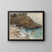 La plage à Marina Piccola, Capri - Franz Skarbina — oprawiony obraz na ścianie