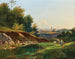 Widok na Perchtoldsdorf koło Wiednia - Franz Steinfeld — widok dzieła