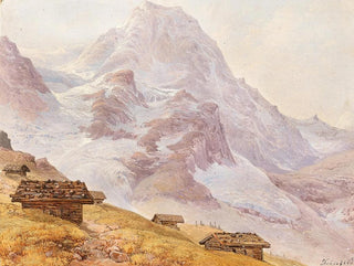 Franz Steinfeld - Huts on a mountain pasture.webp