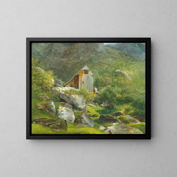Moulin de montagne - Franz Steinfeld — oprawiony obraz na ścianie