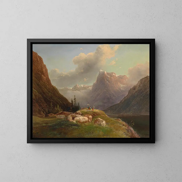 Salzkammergut - Franz Steinfeld — oprawiony obraz na ścianie