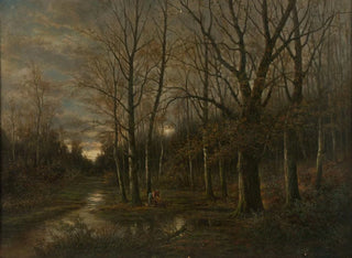 pejzażu łąki w pobliżu Lundenburg - Franz Stephan Paschinger — widok dzieła