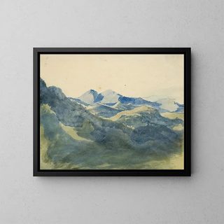Franz Theobald Horny - Landscape with Blue Mountains.webp