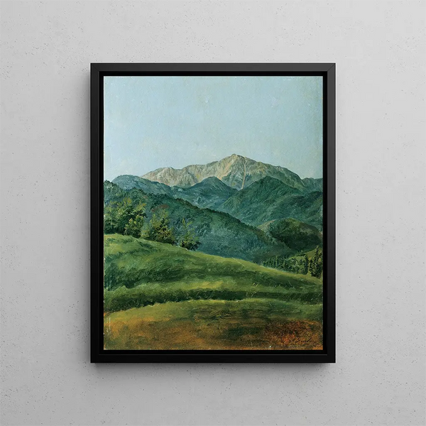 La montagne enneigée - Franz Xaver Gruber — oprawiony obraz na ścianie