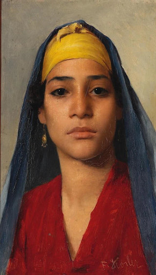 Franz Xaver Kosler - Portrait of a Young Egyptian Woman.webp