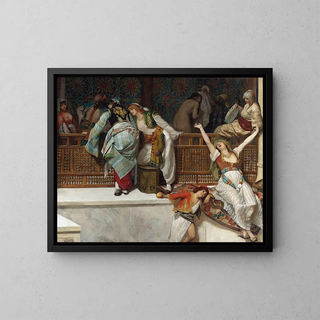La vie dans le harem - Franz Xaver Simm — oprawiony obraz na ścianie