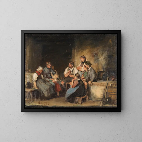 L'esquisse du vacancier - Franz von Defregger — oprawiony obraz na ścianie