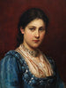 Dziewczyna w dirndlu - Franz von Defregger — widok dzieła