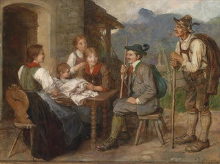 salon tyrolien - Franz von Defregger — widok dzieła