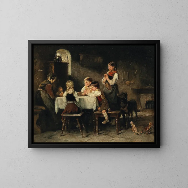 La Grâce - Franz von Defregger — oprawiony obraz na ścianie