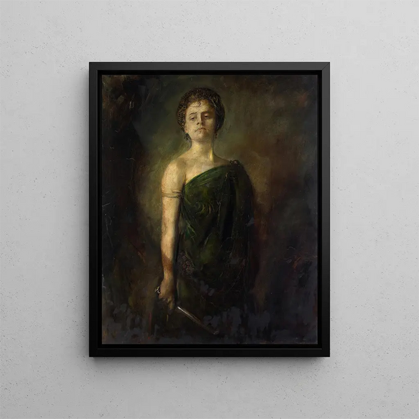Mademoiselle Bartenstein - Franz von Lenbach — oprawiony obraz na ścianie