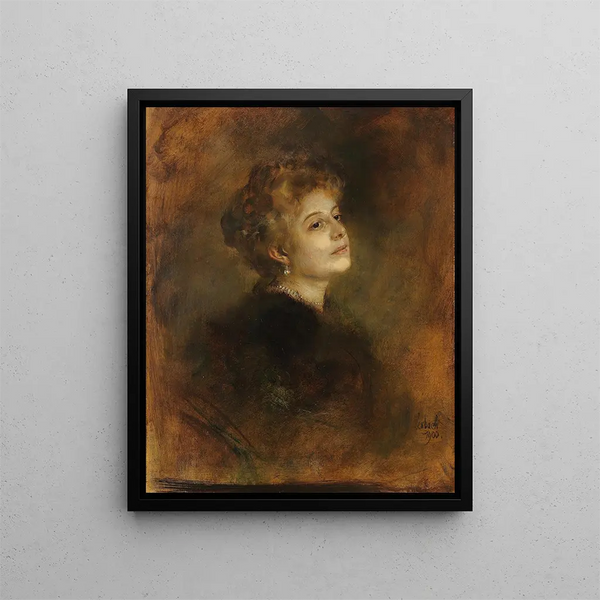 Lily von Poschinger - Franz von Lenbach — oprawiony obraz na ścianie