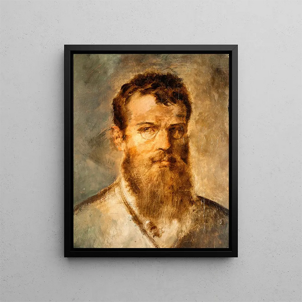 autoportret - Franz von Lenbach — oprawiony obraz na ścianie