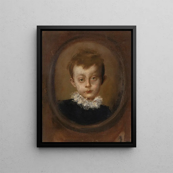 Syn aktora Konrada Drehera - Franz von Lenbach — oprawiony obraz na ścianie