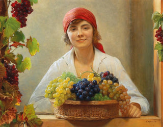 Franz von Matsch - Grape Harvest.webp