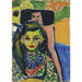 Fränzi przed rzeźbionanym krzesłem - Ernst Ludwig Kirchner — aranżacja we wnętrzu