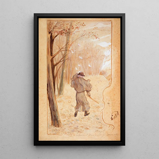 Frdric Auguste Cazals - Paul Verlaine dans un paysage hivernal.webp