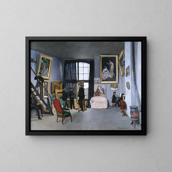 Studio Bazille - Frédéric Bazille — oprawiony obraz na ścianie