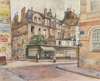 Frdric Houbron - Angle rue Mabillon et rue Clment en 1907 5me et 6me arrondissements.webp