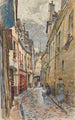 Rue Chanoinesse w 1905 roku, 4. dzielnica - Frédéric Houbron — widok dzieła