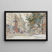 Rue Hermel Montmartre - Frédéric Houbron — oprawiony obraz na ścianie