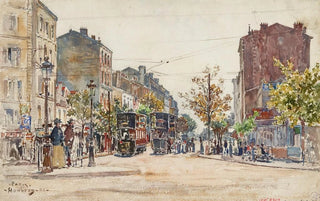 Frdric Houbron - Tramways impriale dans une avenue de Paris en 1901.webp