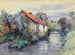 pejzaż z domkiem - Frederic Charles Vipond Ede — widok dzieła