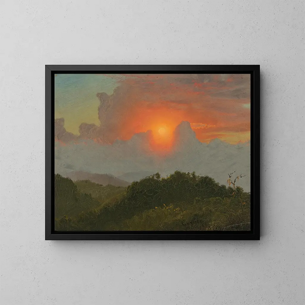 Cieux nuageux - Frederic Edwin Church — oprawiony obraz na ścianie