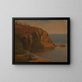 Côte de l'île Grand Manan, Kanada - Frederic Edwin Church — oprawiony obraz na ścianie