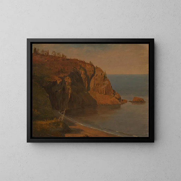 Côte de l'île Grand Manan, Kanada - Frederic Edwin Church — oprawiony obraz na ścianie
