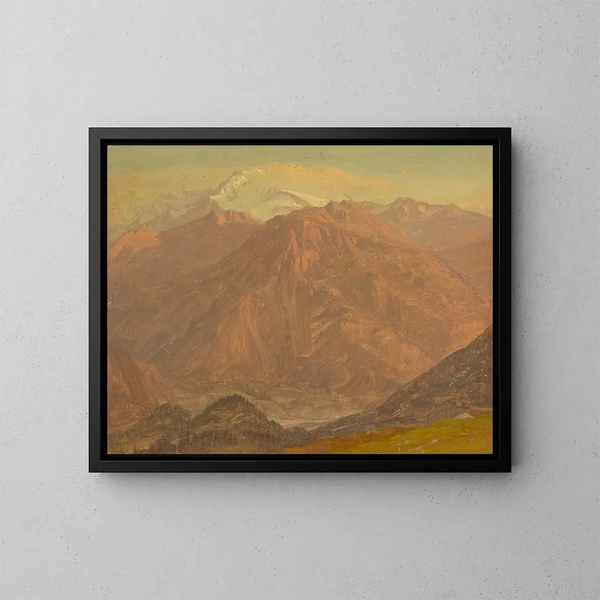 Gór Kolumbii lub Ekwadoru - Frederic Edwin Church — oprawiony obraz na ścianie