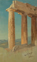Kolumny Partenonu w Atenach - Frederic Edwin Church — widok dzieła