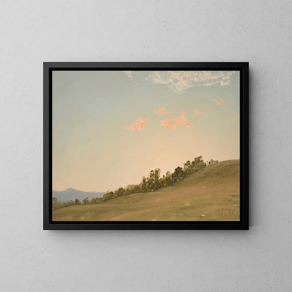 Wzgórza w Hudson, Nowy Jork - Frederic Edwin Church — oprawiony obraz na ścianie