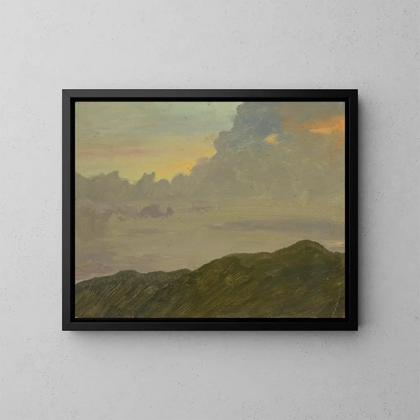 Wzgórza i chmury - Frederic Edwin Church — oprawiony obraz na ścianie
