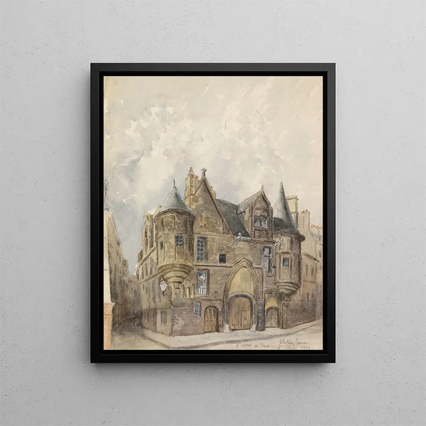 Hôtel de Sens Paris - Frederic Edwin Church — oprawiony obraz na ścianie