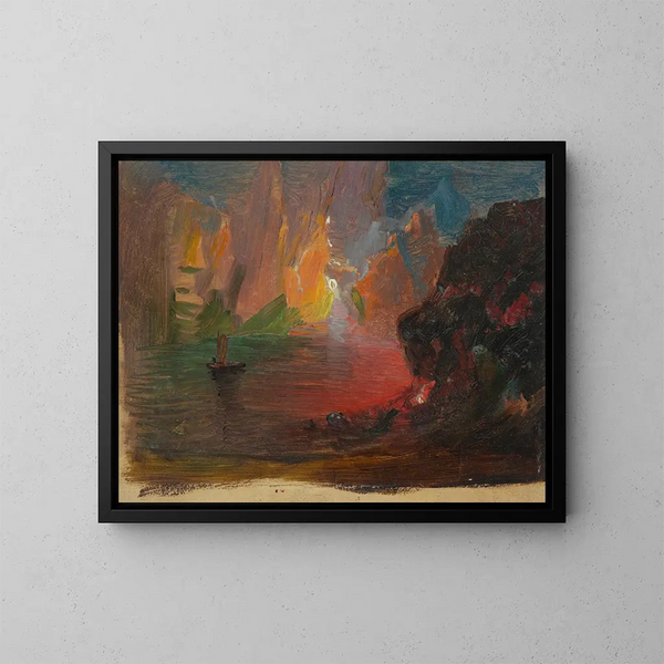 Fantazja na temat góry lodowej - Frederic Edwin Church — oprawiony obraz na ścianie