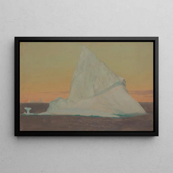 Iceberg i kwiat lodu - Frederic Edwin Church — oprawiony obraz na ścianie