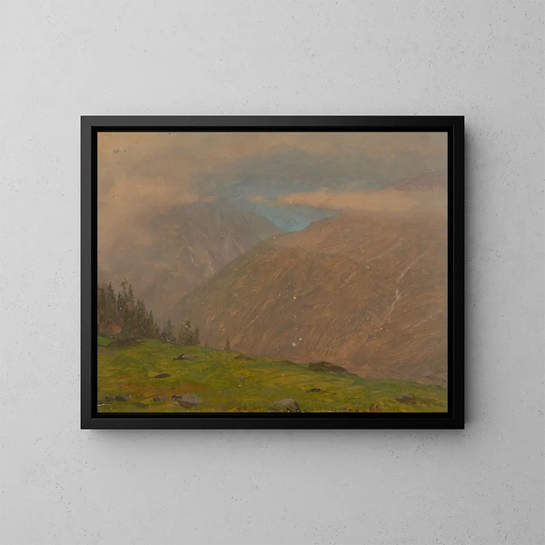 Alpów włoskich - Frederic Edwin Church — oprawiony obraz na ścianie