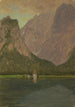 Königssee w pobliżu Berchtesgaden Bawaria - Frederic Edwin Church — widok dzieła