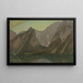 Königssee w pobliżu Berchtesgaden, Bawaria - Frederic Edwin Church — oprawiony obraz na ścianie