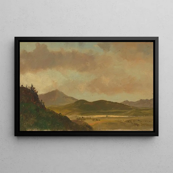 pejzaż - Frederic Edwin Church — oprawiony obraz na ścianie